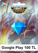 Google Play 100 TL Mobile Legends Bang Bang